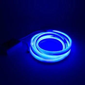 LED Juostelė Neoninės Šviesos Lempa 220 Voltų RGB Spalva Keičiasi su Remote Controler Europos Standarto Maitinimo Kištuko Adapteris 1m 2m 3m 5m 10m