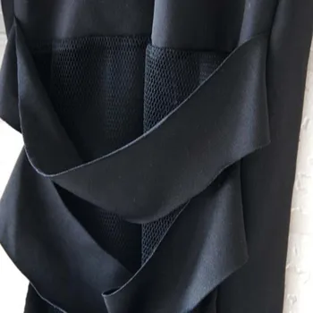 VISNXGI Seksualus Tvarstis Antblauzdžiai Nėrinių Kratinys Moterų Sujungimas Kelnės Ruožas Juodos Kelnės Fitness Kvėpuojantis Streetwear Apačioje