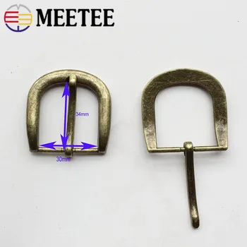Meetee 1/3/5vnt 30mm Lydinio, Bronzos Pin Sagtis Unisex Diržo Sagtis Galvos 