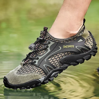 Vyras Sneaker Vaikščiojimo Batai Neperšlampami Barefoot Batai Lauko Laipiojimo Kelionėse Vandeniui Moterų Vandens Batai Patogus, Atsparus Smūgiams