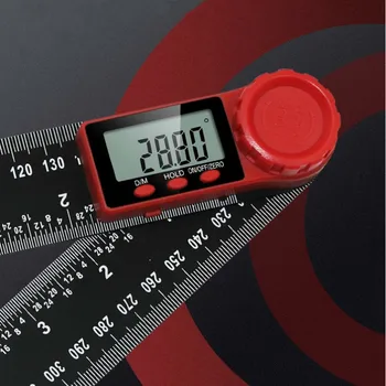 0-300mm 2 1 Elektroninis Skaitmeninis Matlankis Skaitmeninis Matuoklis Kampas Inclinometer 360 Laipsnių Goniometer Kampo Ieškiklis Matavimo Įrankis