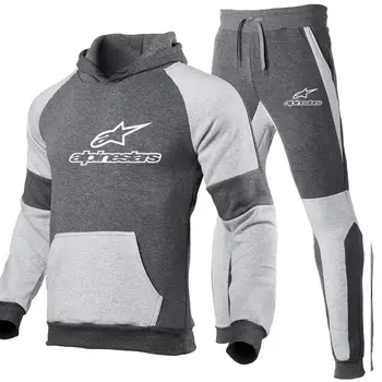 Alpinestar-Ropa deportiva de algodón para hombre, pantalones con capucha, Džersis, dos trajes para correr, M-3X, novedad de 2020 m.