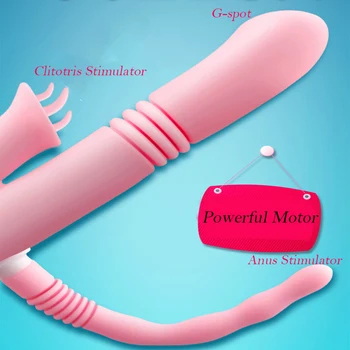 Blowjob Klitorio Gyvis Vibratorius Pūlingas Lyžis Žaislai Suaugusių Kalba Dildo Vibratorius Moterims Sukimosi Analinis Vibratorius, Sekso Produktas