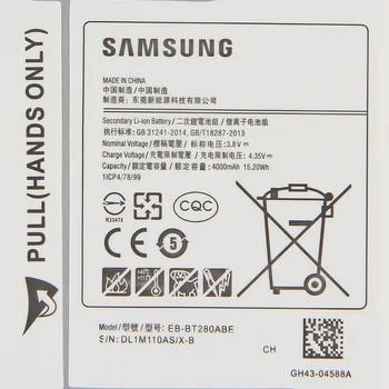 Samsung Originalus Bateriją EB-BT280ABE Samsung GALAXY Tab 7.0 SM-T280 T280 T285 Authenic Baterijų 4000mAh