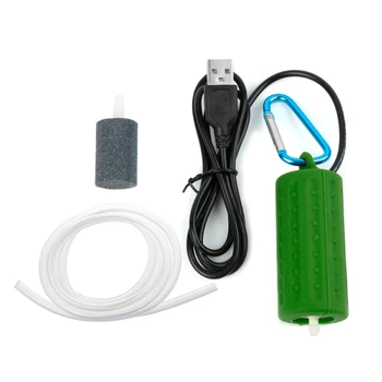 Nešiojamų Mini USB Akvariumo Žuvų Bakas Deguonies Oro Siurblys Išjungti elektros Energijos taupymo Kompresorius