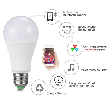 15W Ampulä-LED E27 Smart Light Bulb 