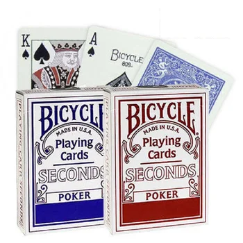 2vnt/Komplektas Dviračių Sekundžių Kortos Mėlynos ir Raudonos Rider Atgal Standartinio Denio USPCC Pokerio Magija, Kortų Žaidimai, Magija Gudrybės