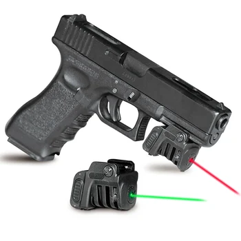 Kompaktiškas Įkraunamas taktinis mini Žalia / Raudona Lazerio Akyse Rodykle dėl savigynos ginklų pistoletas pistoletas glock lazeriu