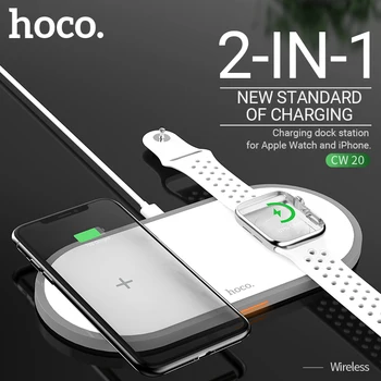 Hoco 3 1. greitas belaidis kroviklis 5W 7.5 W 10W iphone samsung ausines žiūrėti QI įkroviklis desktop dock wireless charging pad
