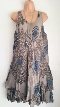 Drabužių OWLPRINCESS Rudenį spausdinti dvigubo sluoksnio suknelė, ilgas sijonas be rankovių