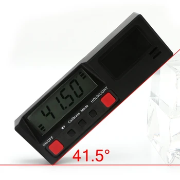 Skaitmeninis Matlankis Kampo Ieškiklis Elektroninis Lygio 360 Laipsnių Inclinometer su Magnetais Lygio Kampas Šlaito Testeris