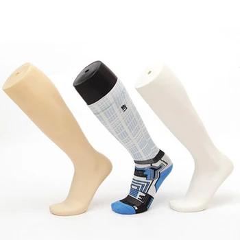 Naujas Liglamorous 1Pc Vyrų Manekeno Kojų Plastiko Stovas Kojinės Futbolo Kojinės Batai Manekeno Liemens Vyrų Balta Aišku Pirštas kaire Koja Modelis