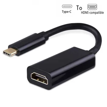 Vyrų ir Moterų Keitiklio Kabelį, Tipas C iki HDMI suderinamus Adapteris USB 2.0 Hub LED 4 ĮJUNGIMO/IŠJUNGIMO Jungikliai, Micro SD Kortelių Skaitytuvas