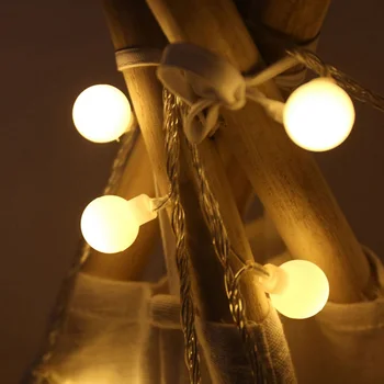 5/10M Pasakų Girlianda LED Kamuolys String Žibintai Vandeniui Kalėdų Eglutė Vestuvių Namų Patalpų Apdailos Baterija Nuotolinio Šviesos