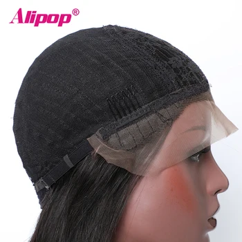 Alipop Garbanotas Žmogaus Plaukų Perukai Moterims, T Dalis, Perukai Malaizija Garbanotas Nėriniai Priekiniai Perukai Pru Nupeštos Brazilijos Remy Plaukų