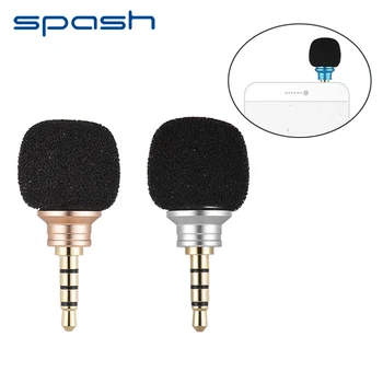Spash 3.5 mm Mini Jack Omni-Directional Mikrofonas Nešiojamas Nedidelis Mikrofonas įrašymo Telefoną Išmanųjį telefoną su 