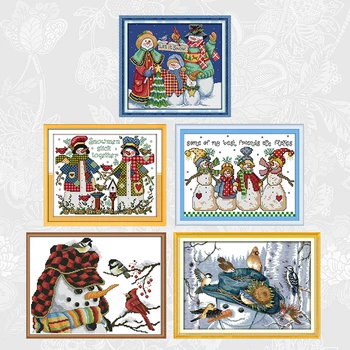 Kalėdų senį serija Atspausdinta ant Drobės 11ct 14ct Kryželiu rinkiniai Siuvinėjimui 