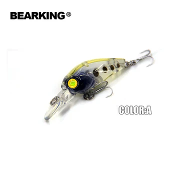Bearking Karšto modelis 2017 profesinės žvejybos masalas, 10 spalvų minnow,alkūninis 35mm/3.7 g, gylis 2,0 m, žvejybos reikmenys sunku jaukų N