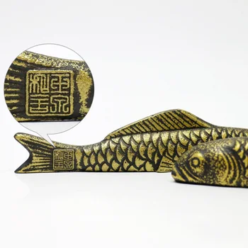 1 gabalas Japoniško stiliaus Popieriaus Svoris Tapybos, Kaligrafijos, ketaus Žuvų Prespapjė Kinų Tapybos Reikmenys