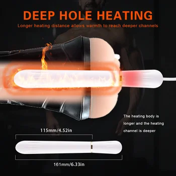 39 laipsnių Celsijaus, USB šildymo stick dėl vyrų masturbacija taurės, sekso lėlės silikono makšties, papildomas šildymas žaislas