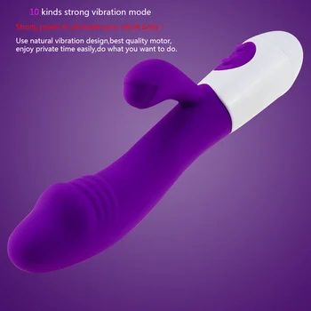 G Spot Rabbit Vibratorius, Sekso Žaislai Moterims, Dildo, Vibratoriai Vaginos Clitori Massager Dviguba Vibracija AV Stick saugus seksas Suaugusiųjų Produktas