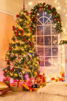 Capisco Interjero Kalėdų Medžio šviesos Fotografijos Fone Kalėdos nauji metai Individualų Fotografijos Fonas Foto Studija