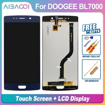 Naujas Originalus 5.5 colių Jutiklinis Ekranas+1920X1080 LCD Ekranas+karkaso konstrukcijos Pakeitimo Doogee BL7000 Android 7.0