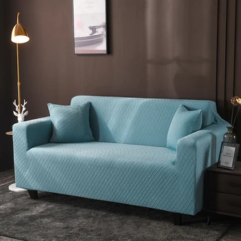 Universalus Elastingas sofos pagalvėlių apvalkalus visiškai suvynioti ruožas vientisos spalvos megztas Sofos, sofos padengti 1/2/3/4 Vietų už kambarį