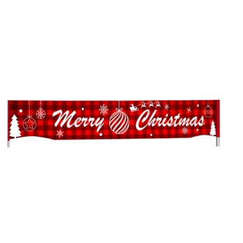 3m neaustiniai Audiniai Merry Christmas Banner Didelis Kalėdos Ženklas, Kalėdų Papuošalų, Namų Lauko Parduotuvė Banner Vėliavos Traukiant