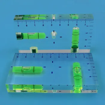 Ultra-skaidrus Mini gulsčiukas Burbulas Valdovas Inclinometer Matavimo Prietaisai Dvi Kryptis Magnetinio Galima 1PCS