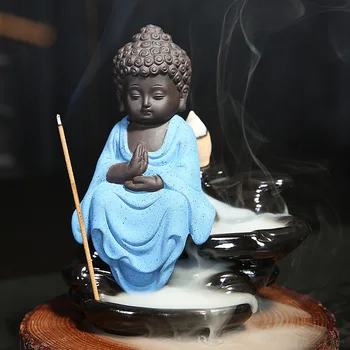 Kūrybiškumo Vienuolis, Smilkalai Kūginiai Degiklis Mažas Buda Censer Rankų Darbo Porceliano Keramikos Censer Smilkalų Lipdukai Turėtojas