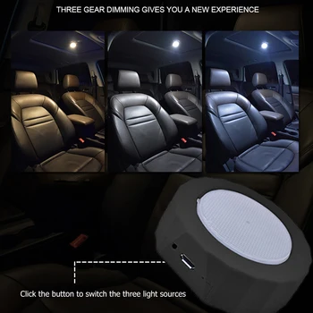 LED Automobilių Belaidžio Kamieno Avarinės Šviesos USB Kabineto Magnetas Adsorbcijos Touch Lempa Namų Miegamojo, Koridoriaus Sienos Žibintų