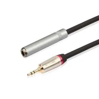 3.5 mm male aukso 6.35 mm 1/4 female kabelio 3.5 Plug 6.35 Lizdas Stereo Garsiakalbis Audio Adapteris Keitiklis Mikrofonai