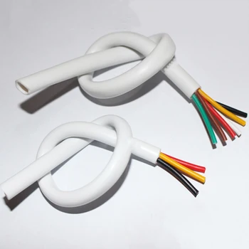 4-core antipireno savybių kabelis baltas šviesolaidinių vielos RVV minkštos vielos šviesolaidinių 0.12/0.2/0.3/0.5 aikštėje deguonies nemokamai vario pagrindinė viela