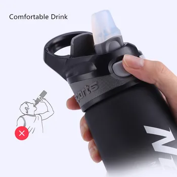 750ml Aukštos Kokybės Tritan Medžiagos Vandens Butelis Su Šiaudų Gimnastikos Fitneso Geriamojo Butelių Sporto Shaker Waterbottle BPA Free