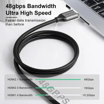 HDMI 2.1 Kabelis 8K/60Hz 4K/120Hz Itin Didelės Spartos 48Gbps Skaitmeninių Laidų Splitter Jungiklis PS5 PS4 HDMI Splitter 8K HDMI 2.1