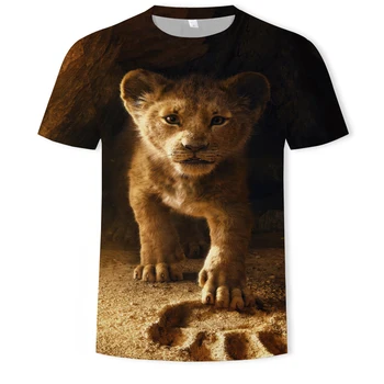 Naujų ir įdomių gyvūnų modelio vyriški marškinėliai vyriški viršūnes vasaros atsitiktinis 3DT marškinėliai vyriški O-kaklo marškinėliai plius dydis streetwear
