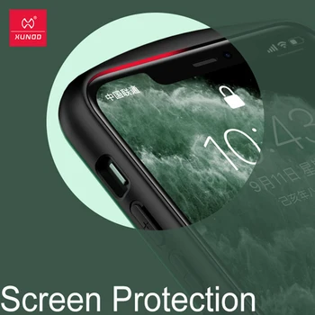 Xundd Apsaugos Atveju iPhone, 11 Pro Max Shookproof Skaidrus Bamperis Matinis Atveju-Su oro Pagalvė Orui Ventiliacijos Žaidimas Atveju
