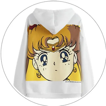 Rudenį Viršyti Gaisro Sailor Moon Palaidinukė Negabaritinių Hoodies Moterų Harajuku Riverdale Svetimas Dalykų Streetwear Kawaii Drabužiai