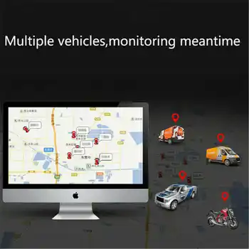 Mini Vandeniui GSM GPS Tracker Transporto priemonės Sekimo Prietaiso Motociklo Automobilių Ieškiklis su Interneto Realaus Laiko Sekimas