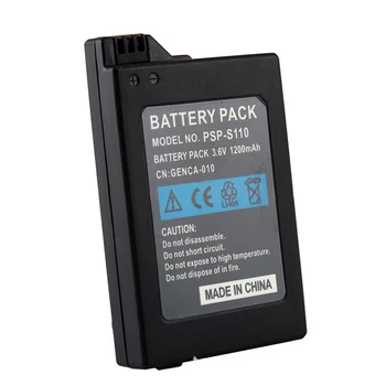 2vnt 1200mAh 3.6 V Įkrovimo Ličio Jonų Baterija Sony PSP 2000/3000 PSP-S110 Konsolės žaidimų pulto Baterijos Pakeitimas