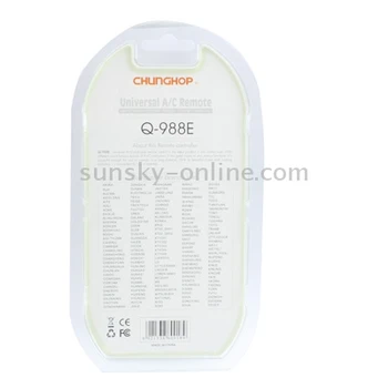 Chunghop Universal A/C Nuotolinio Valdymo (Q-988E) Oro kondicionierius