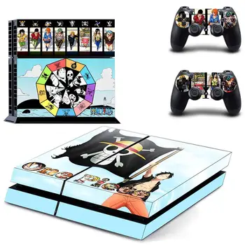 Vienas Gabalas Luffy PS4 Lipdukai Play station 4 Odos PS 4 Lipdukai Lipdukas Padengti PlayStation 4 PS4 Konsolės & Valdytojas Odos, Vinilo