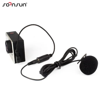 SOONSUN 3.5 mm Išorinis Mikrofonas Įrašo Apie Mic + Adapteris Kabelio Priedų Rinkinys, skirtas 