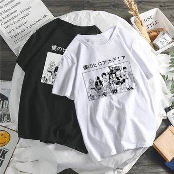 Drabužiai Moterims T-shirt Mano Herojus Anime Boku No Herojus akademinės bendruomenės Mielas Animacinių filmų Spausdinti y2k viršūnes Įdomus Kostiumas Harajuku Japonija Atsitiktinis Viršų Tee