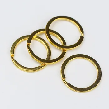 10vnt/lot 25 28 30 mm Apvalus Raktų Žiedas Užsegimas Išvadas Key Chain Padalinti Žiedą, Raktų Žiedas, 