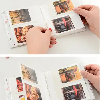 Mados Paprasta Įdėti Nuotraukų Albumą Įdėti Nuotraukų Albumą 64 vnt Skaidrus PP Kišenės Mielas Animacinių filmų Photocard Knygos Saugojimo Holde