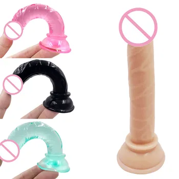 YUELV 5.7 Colių Mini Analinis Dildo Moterų Realistiškas Penis Su Gyvis G-spot Makšties Masažas Suaugusiųjų Žaislai Pradedantiesiems Sekso Produktai