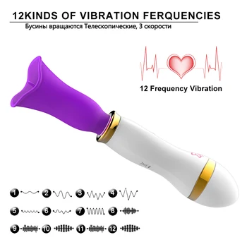 12 Greičio Liežuvio Vibratorius Moterų Spenelių Massager Klitorio Lyžis Stimuliatorius AV Stick Sekso Žaislai Moterims, Masturbator Sekso Parduotuvė