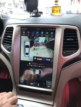 Android 9.0 Tesla stiliaus Automobilio DVD Grotuvas GPS navigacija Jeep Grand Cherokee 2010-2019 Automobilio radijo grotuvas Auto stereo galvos vienetas